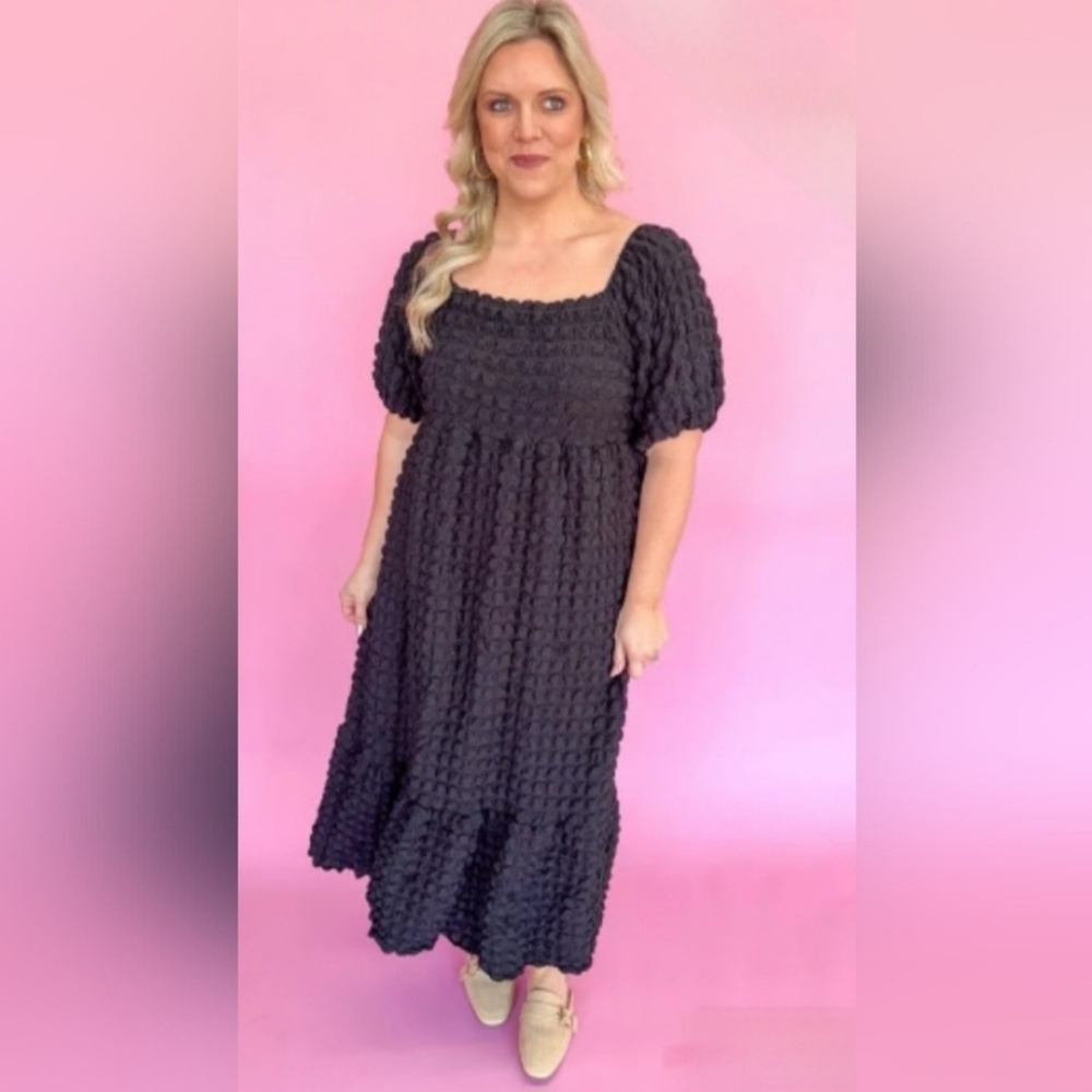 ☁️NWT Simply Southern "Bubble🫧 Maxi Dress" in "Cloud☁️" Off White Sz XXL☁️ - Picture 15 of 15